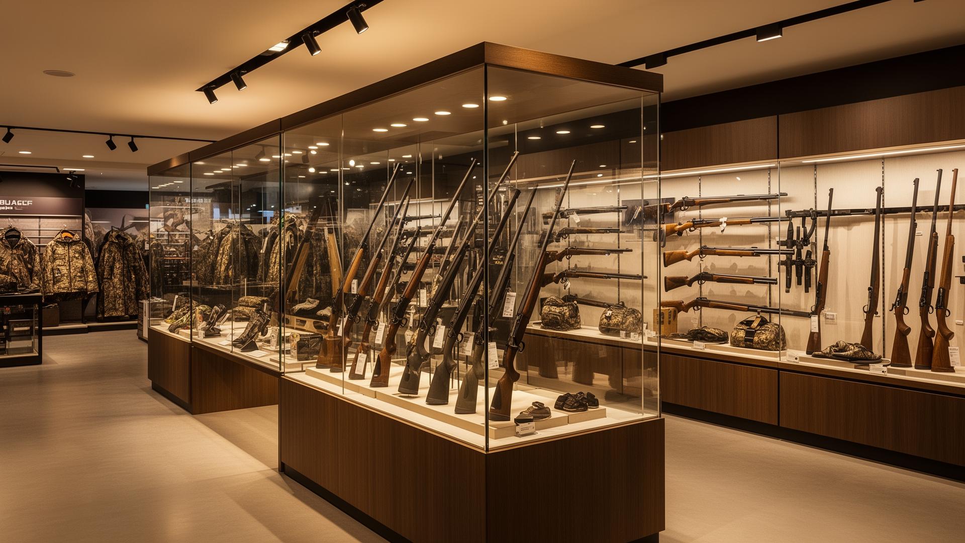 Moderner Sportwaffen-Showroom