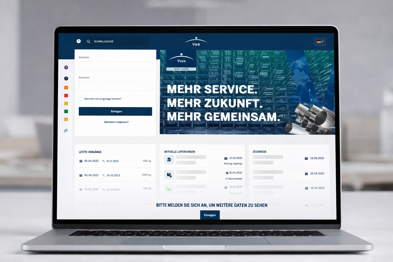 VossOnline – Digital Customer Portal